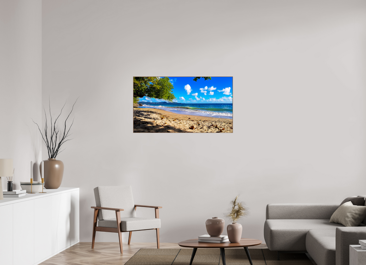 112 x 63 cm, 6. ArtBox bois Noyer Ombre Rafraîchissante sur la Plage