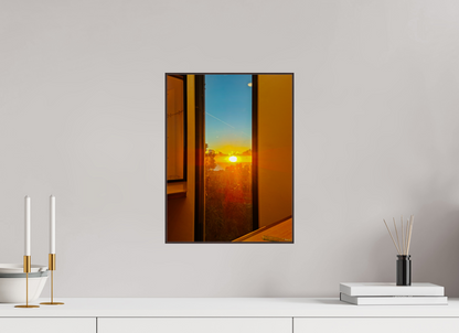 30 x 40 cm, ArtBox bois Aulne brun 4:3 Coucher de soleil éclatant