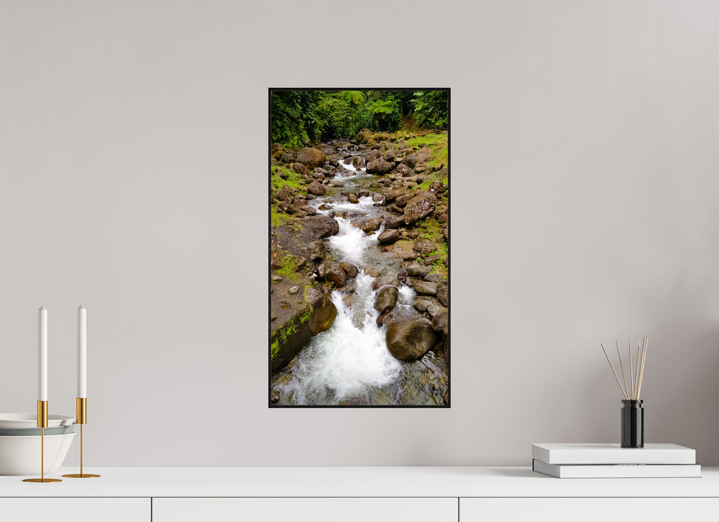 27 x 48 cm, 2. ArtBox bois Chêne noir Le Murmure de l'Eau Vive