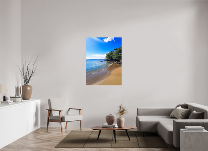 90 x 120 cm, 3. ArtBox bois Erable nature Plage Secrète Tropicale