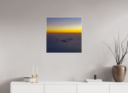 60 x 60 cm, 4. ArtBox bois Erable blanc Vue Aérienne des Îles des Saintes