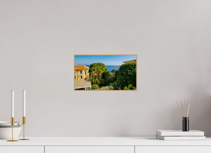 32 x 18 cm, 5. ArtBox bois Chêne nature Vue paisible sur la mer Méditerranée