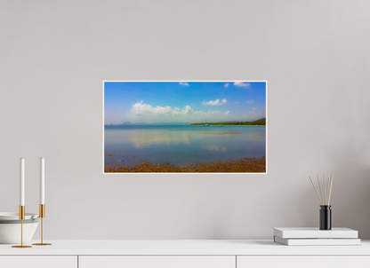 48 x 27 cm, 4. ArtBox bois Erable blanc Plage Eau Turquoise Réflective