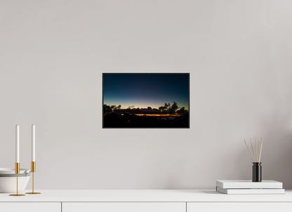 32 x 20 cm, 2. ArtBox bois Chêne noir Ciel au crépuscule sur l'horizon