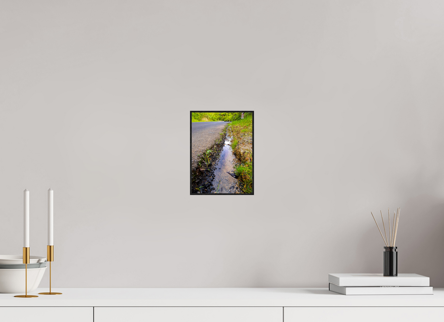 15 x 20 cm, 2. ArtBox bois Chêne noir Chemin d'eau