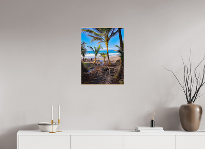 45 x 60 cm, 3. ArtBox bois Erable nature Vue de la plage aux palmiers