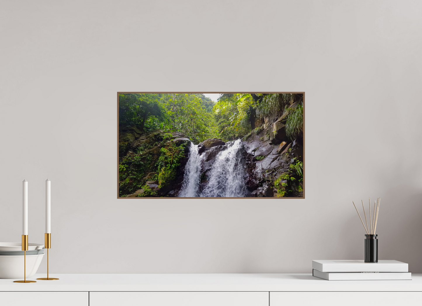 48 x 27 cm, 6. ArtBox bois Noyer Cascades Tropicales