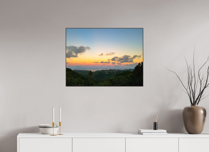 80 x 60 cm, ArtBox bois Aulne brun Coucher de Soleil Tropical