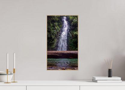 27 x 48 cm, 5. ArtBox bois Chêne nature Cascade d'Eau Vive en Forêt Tropicale