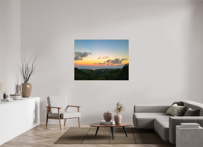 140 x 105 cm, 3. ArtBox bois Erable nature Coucher de Soleil Tropical