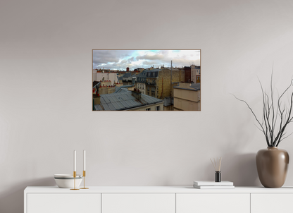 80 x 45 cm, 6. ArtBox bois Noyer Vue Panoramique des Toits de Paris