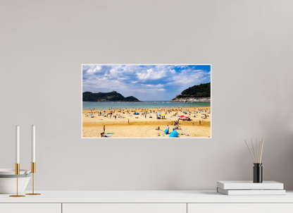 48 x 27 cm, 4. ArtBox bois Erable blanc La plage de La Concha à Saint-Sébastien