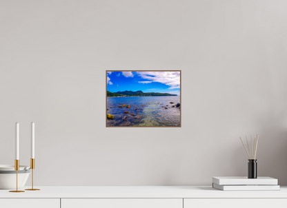 28 x 21 cm, 6. ArtBox bois Noyer Vue Idyllique des Caraïbes