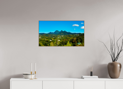 80 x 45 cm, 6. ArtBox bois Noyer Les Pitons du Carbet à l'Honneur