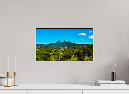 48 x 27 cm, 2. ArtBox bois Chêne noir Les Pitons du Carbet à l'Honneur