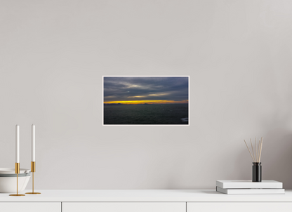 32 x 18 cm, 4. ArtBox bois Erable blanc Horizon sur l'Océan au Crépuscule