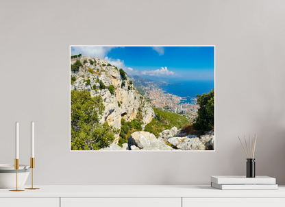 55,3 x 40 cm, 4. ArtBox bois Erable blanc Vue panoramique sur la Principauté de Monaco