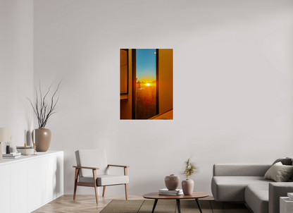 75 x 100 cm, 4. ArtBox bois Erable blanc Coucher de soleil éclatant