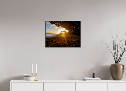 60 x 45 cm, 2. ArtBox bois Chêne noir Coucher de Soleil Éclatant