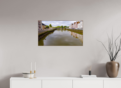 80 x 45 cm, 6. ArtBox bois Noyer Vue de la Nive à Bayonne