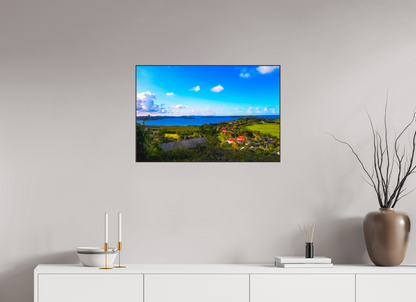 75 x 50 cm, ArtBox bois Aulne brun 3:2 Paysage Côtier Panoramique Tropical