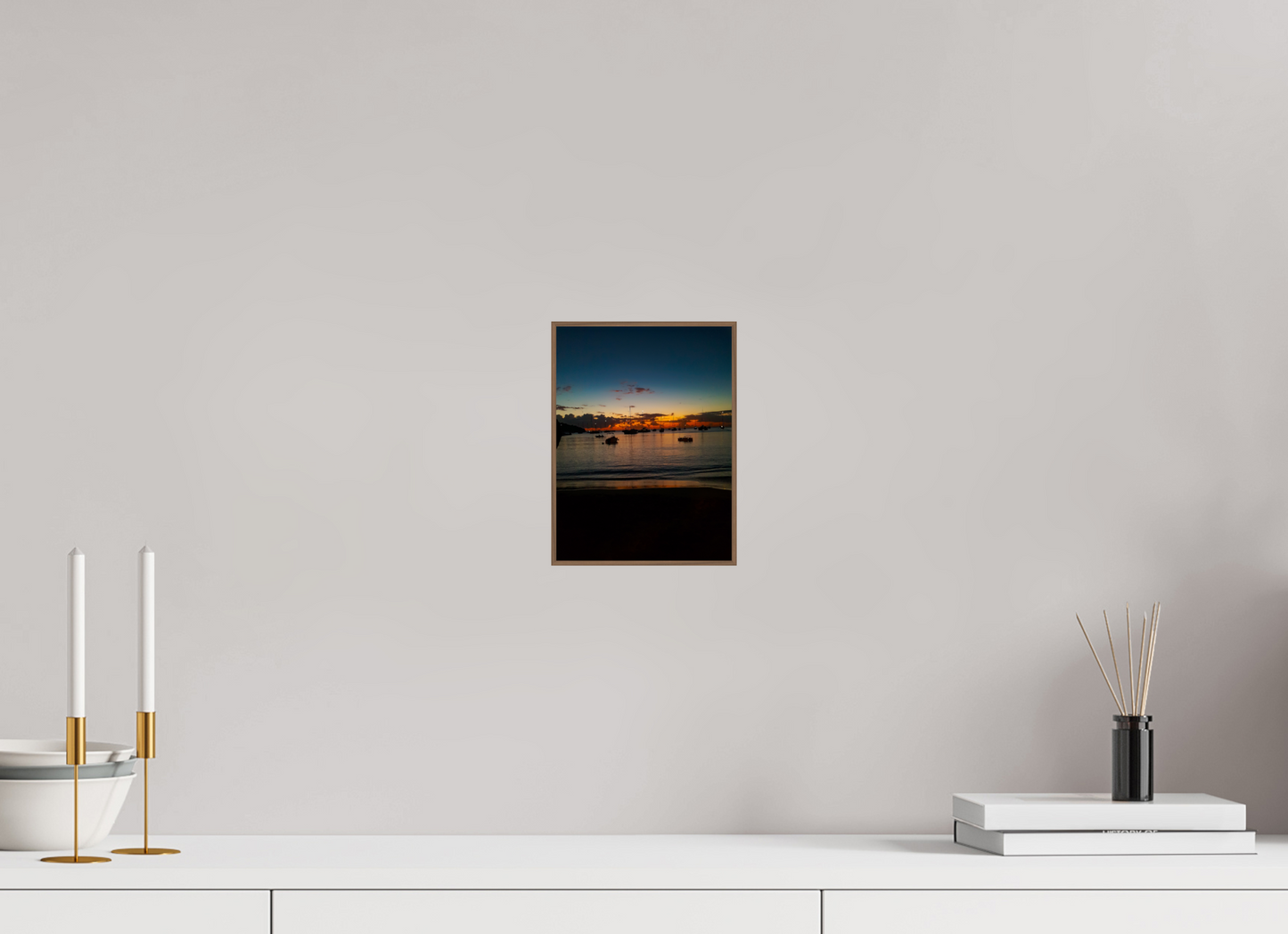 15 x 20 cm, 6. ArtBox bois Noyer La Silhouettes du Crépuscule