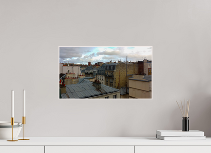 48 x 27 cm, 4. ArtBox bois Erable blanc Vue Panoramique des Toits de Paris