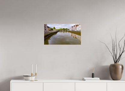 64 x 36 cm, 3. ArtBox bois Erable nature Vue de la Nive à Bayonne