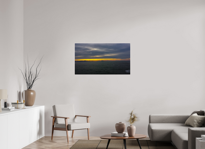 112 x 63 cm, 4. ArtBox bois Erable blanc Horizon sur l'Océan au Crépuscule