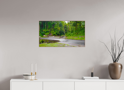 80 x 45 cm, 6. ArtBox bois Noyer Route et Petit Pont