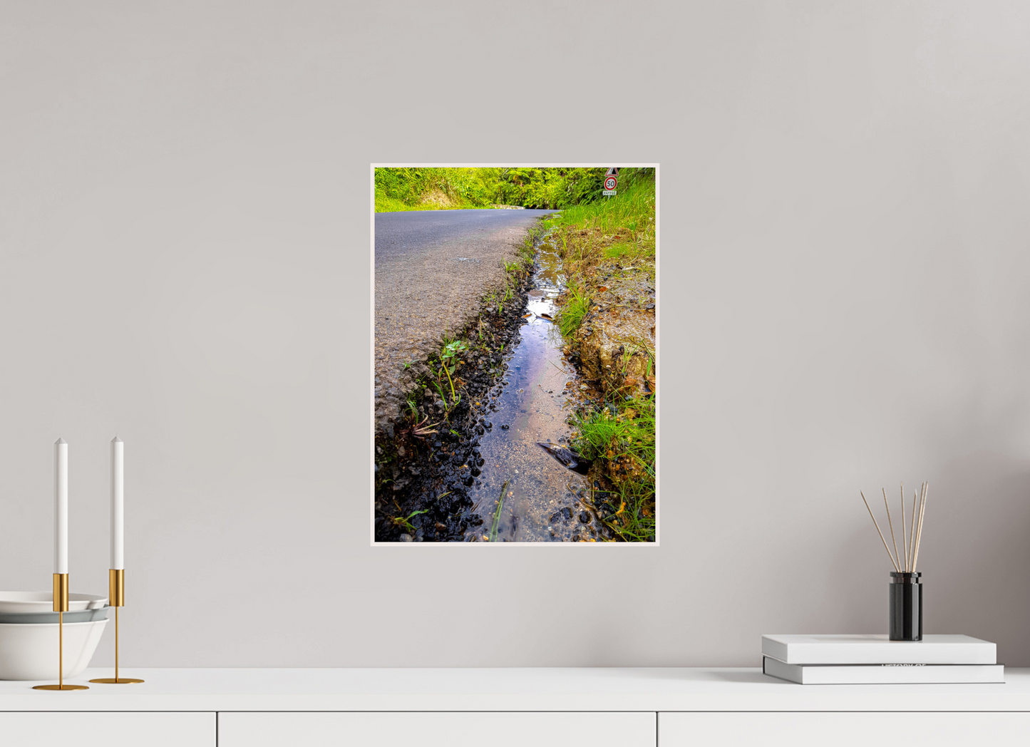 30 x 40 cm, 4. ArtBox bois Erable blanc Chemin d'eau