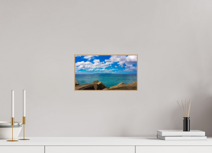 32 x 18 cm, 5. ArtBox bois Chêne nature Océan Turquoise