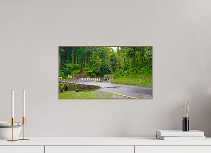 48 x 27 cm, 6. ArtBox bois Noyer Route et Petit Pont