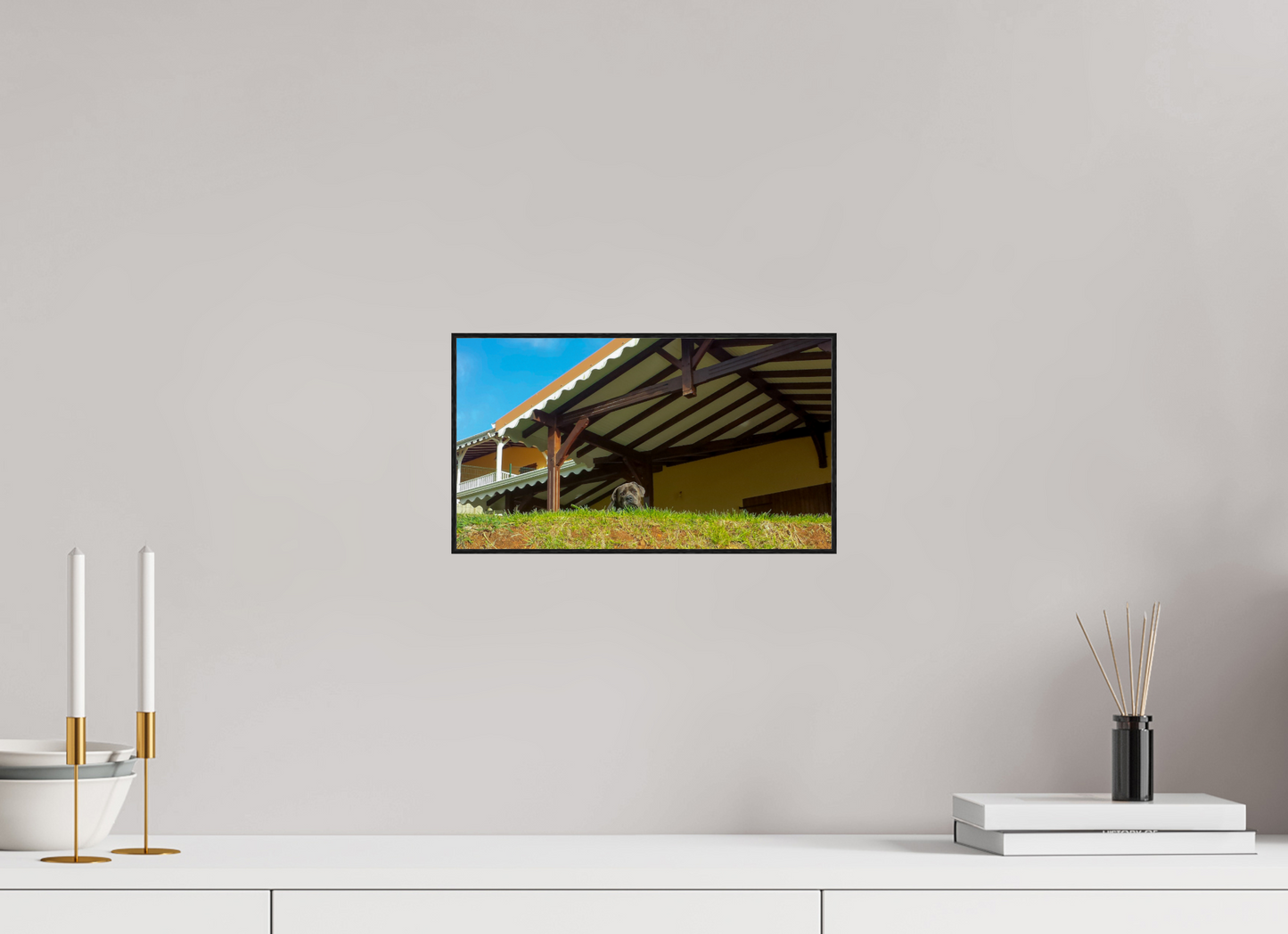 32 x 18 cm, 2. ArtBox bois Chêne noir Portrait d'un Cane Corso