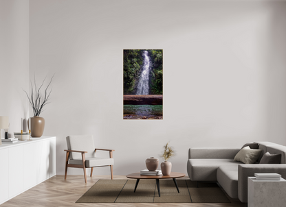 72 x 128 cm, 5. ArtBox bois Chêne nature Cascade d'Eau Vive en Forêt Tropicale
