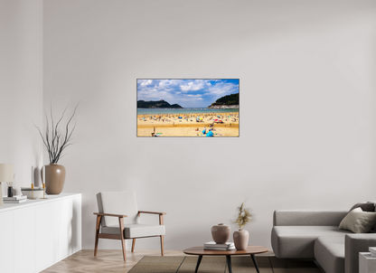 112 x 63 cm, 2. ArtBox bois Chêne noir La plage de La Concha à Saint-Sébastien