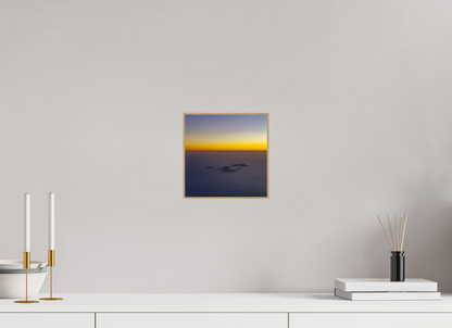 20 x 20 cm, 5. ArtBox bois Chêne nature Vue Aérienne des Îles des Saintes