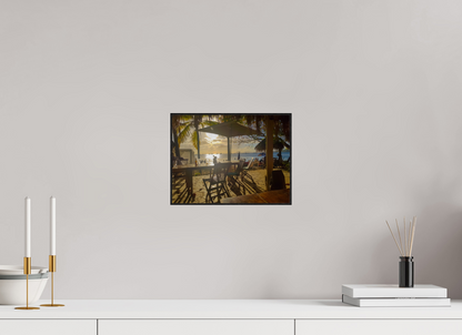 28 x 21 cm, 2. ArtBox bois Chêne noir L'heure dorée aux Antilles