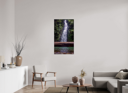 63 x 112 cm, 2. ArtBox bois Chêne noir Cascade d'Eau Vive en Forêt Tropicale