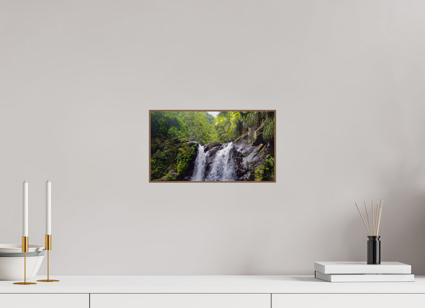 32 x 18 cm, 6. ArtBox bois Noyer Cascades Tropicales