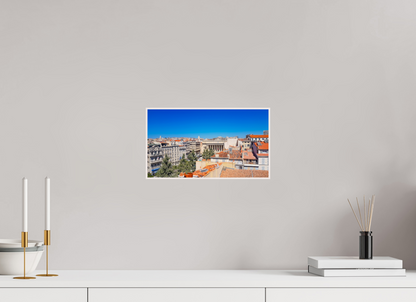 32 x 18 cm, 4. ArtBox bois Erable blanc Toits en Tuiles d'une Ville Historique