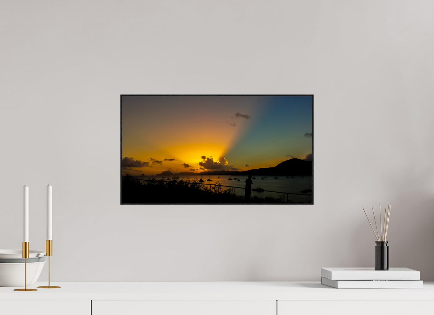 48 x 27 cm, 2. ArtBox bois Chêne noir Les Rayons du Crépusculaires