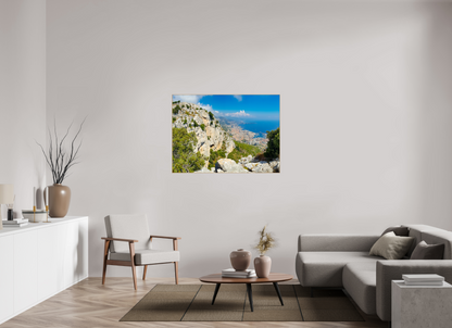 124,3 x 90 cm, 5. ArtBox bois Chêne nature Vue panoramique sur la Principauté de Monaco