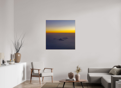 100 x 100 cm, 5. ArtBox bois Chêne nature Vue Aérienne des Îles des Saintes