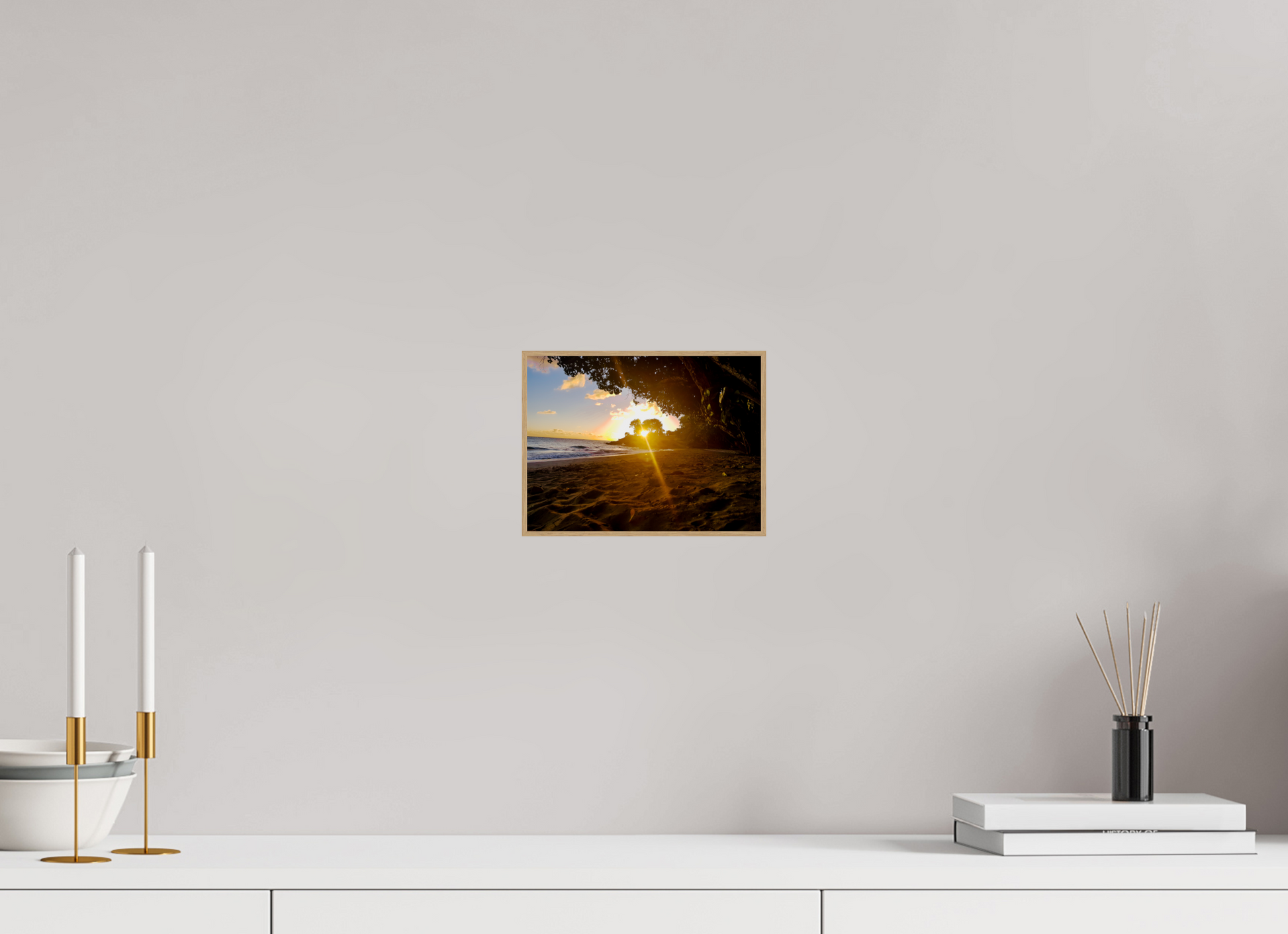 20 x 15 cm, 5. ArtBox bois Chêne nature Coucher de Soleil Éclatant