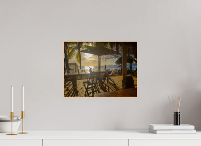 40 x 30 cm, 3. ArtBox bois Erable nature L'heure dorée aux Antilles