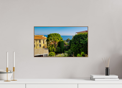 48 x 27 cm, 6. ArtBox bois Noyer Vue paisible sur la mer Méditerranée