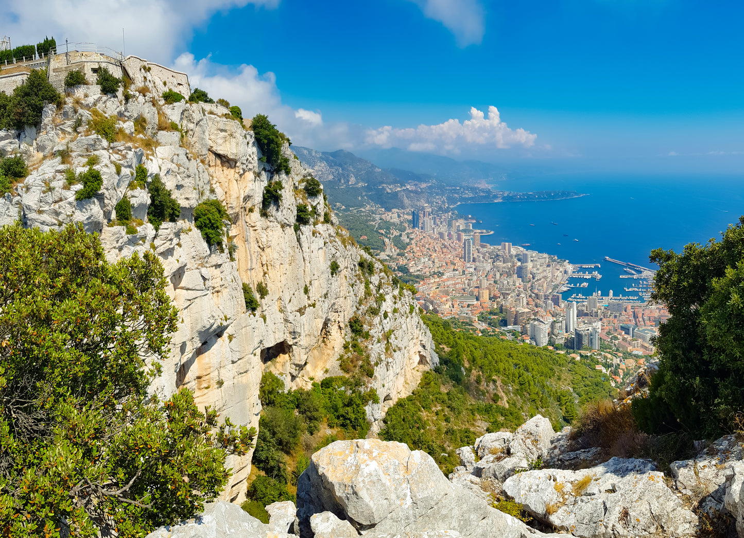 Vue panoramique sur la Principauté de Monaco