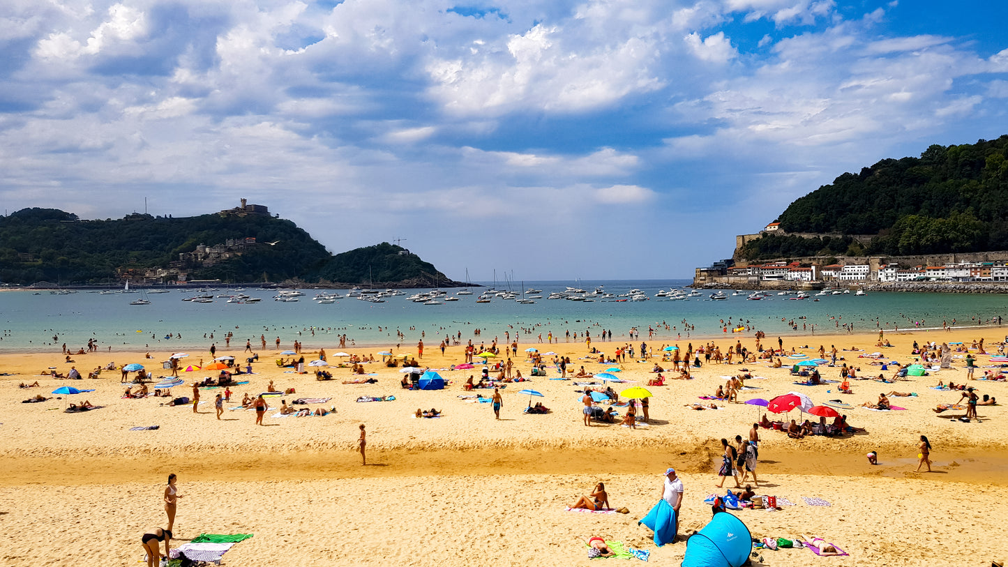 La plage de La Concha à Saint-Sébastien