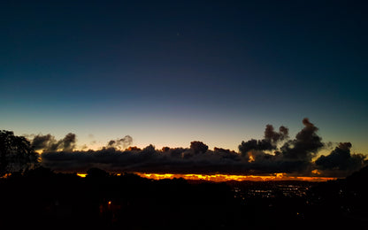 Ciel au crépuscule sur l'horizon